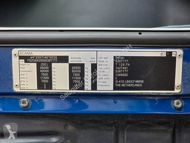 Camion Scania G 410 B6X2*4MNB /...