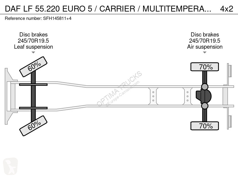Vrachtwagen DAF 55220 EURO 5 / CARRIER /...