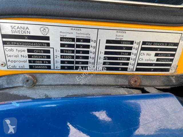 Camion Scania P94/230 LB 4x2 Euro 3 Schaltgetriebe