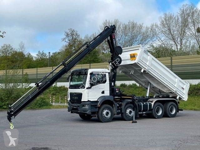 Lastbil MAN TGS 8x4/Euro6e Euromix Kipper Hiab...