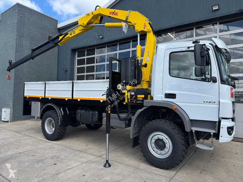 Kamion Mercedes 1725 4x4 Flatbed with Hyva...