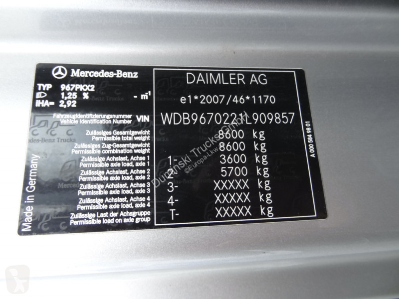 Kamion Mercedes 818 Kran Palfinger 6501