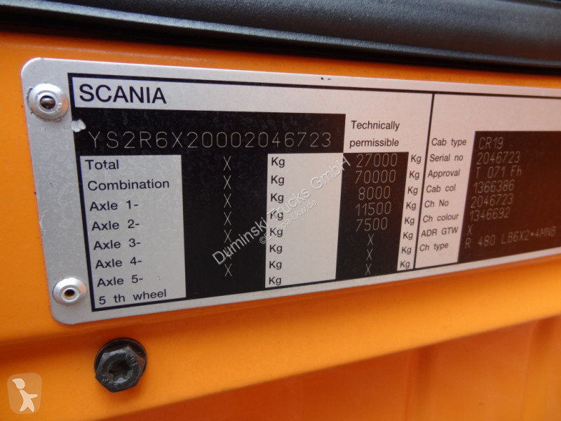 Camion Scania R480 6X2*4 Kran Atlas 240 bis 20...