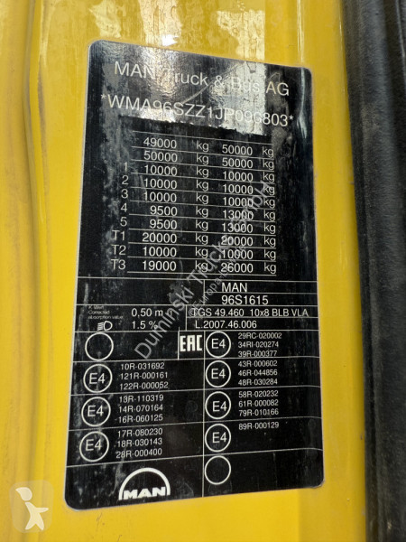 Kamion MAN TGS 50.460 10X8
