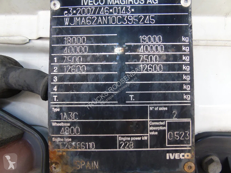 Kamion Iveco 310 + euro 6 + lift + 2x IN STOCK