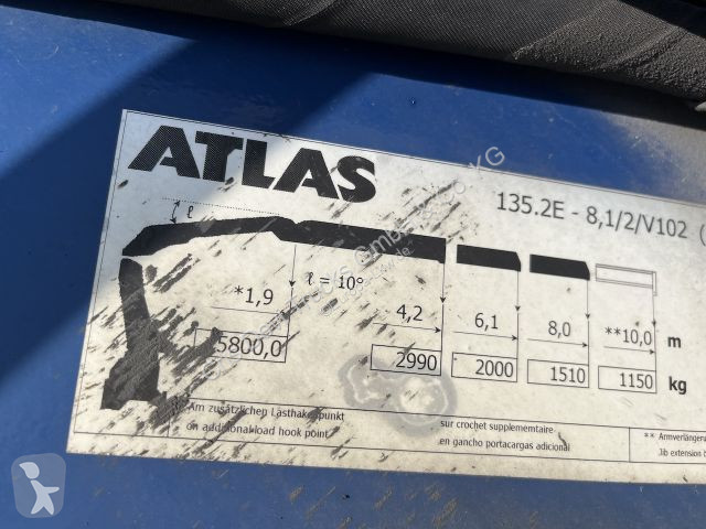 Camion Mercedes 2541 6x2 Atlas 135.2E Pritsche...