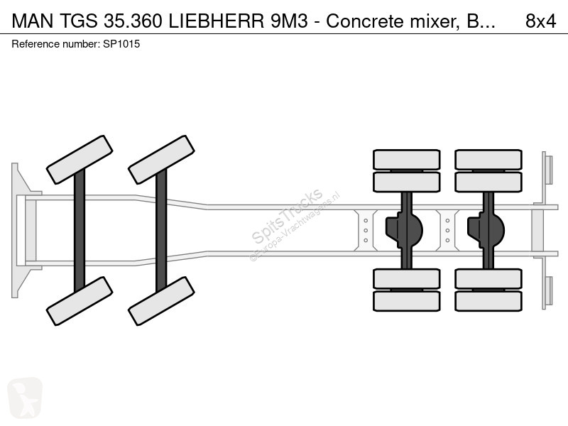 Kamion MAN 35.360 LIEBHERR 9M3 - Concrete...
