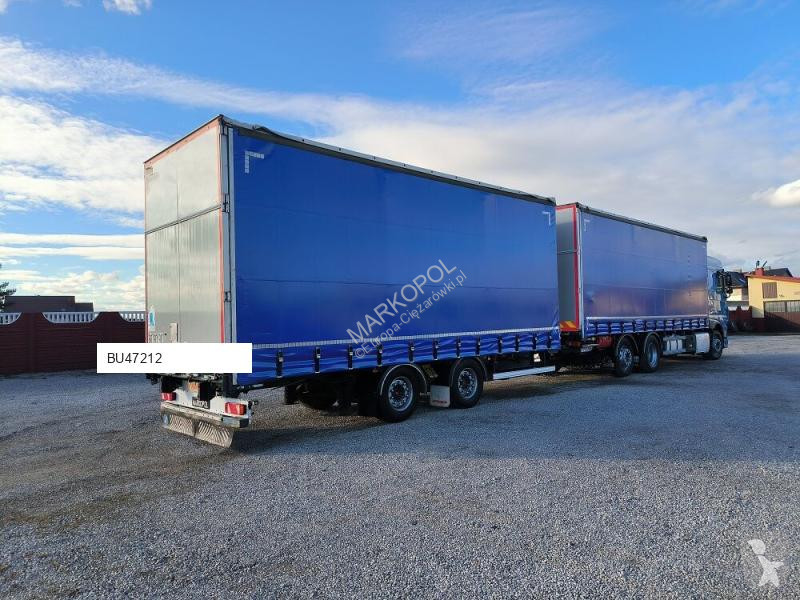 Camion remorque DAF Plandek Firanka