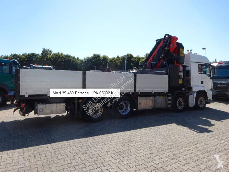 شاحنة MAN 35.480 TGS Pritsche + PK 65002 Kran 8x2