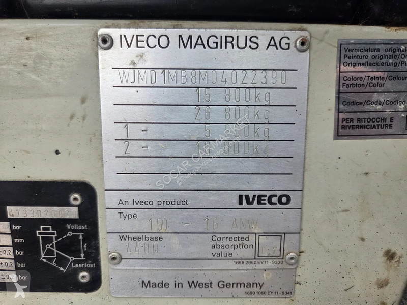 شاحنة Magirus-Deutz MAGIRUS 150-16 NL-Truck 4x4...