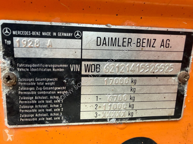 شاحنة Mercedes NG 1928 A 4x4 NG 1928 A 4x4,...