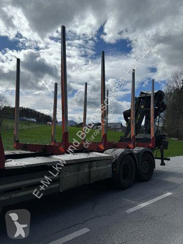 شاحنة MAN TGX 33.500 4X6 HOLZ KRAN ANHÄNGER