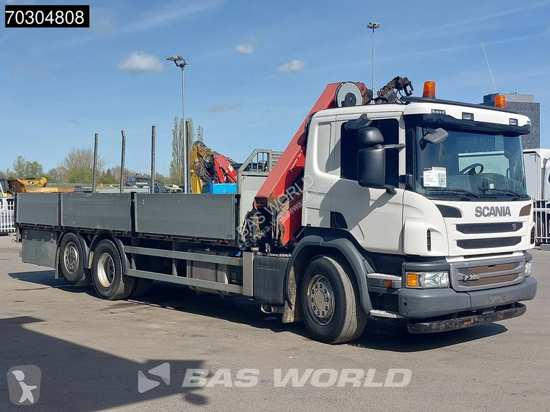 شاحنة Scania P360 P 6X2 HMF 1820-K4 Kran Crane...