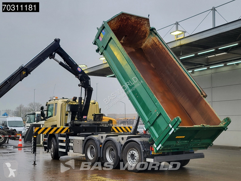 شاحنة Scania P410 P 8X4 N-Truck HMF 1800K3 Kran...