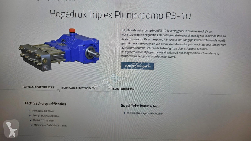 شاحنة Volvo 420 + 15.000L +  HIGH PRESSURE PUMP...