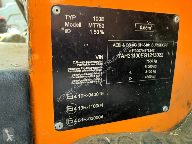 Nyttofordon Schmidt AEBI Schmidt MT750 4x4 AEBI...
