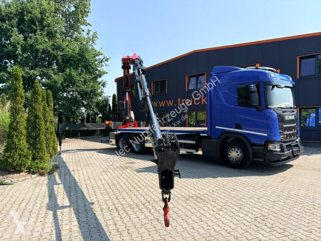 شاحنة Scania R500 6x4 Pritsche mit Kran...