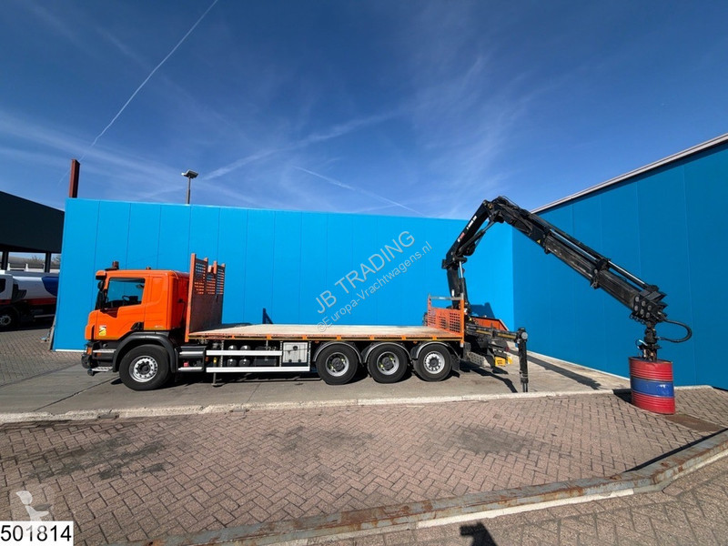 شاحنة Scania 450 8x4, EURO 6, Retarder, TO, Hiab