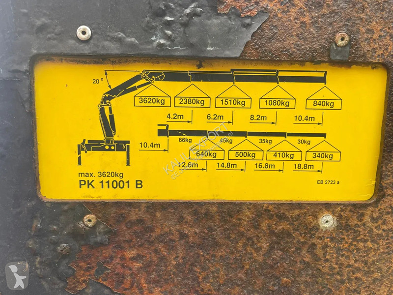 شاحنة Mercedes 1828 Palfinger PK11001 Crane +...