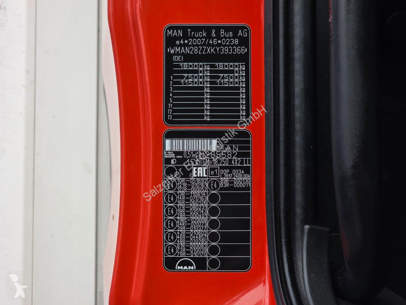 شاحنة MAN 18.250 4X2 LL / Ldbw/Rückfahrkamera...