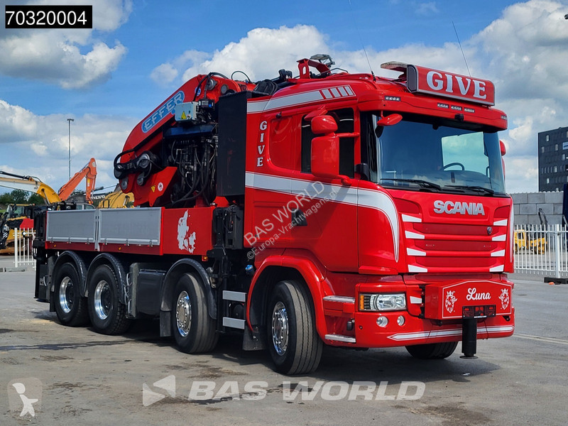 شاحنة Scania 490 8X4 EFFER 1750/8S + JIB 6S...
