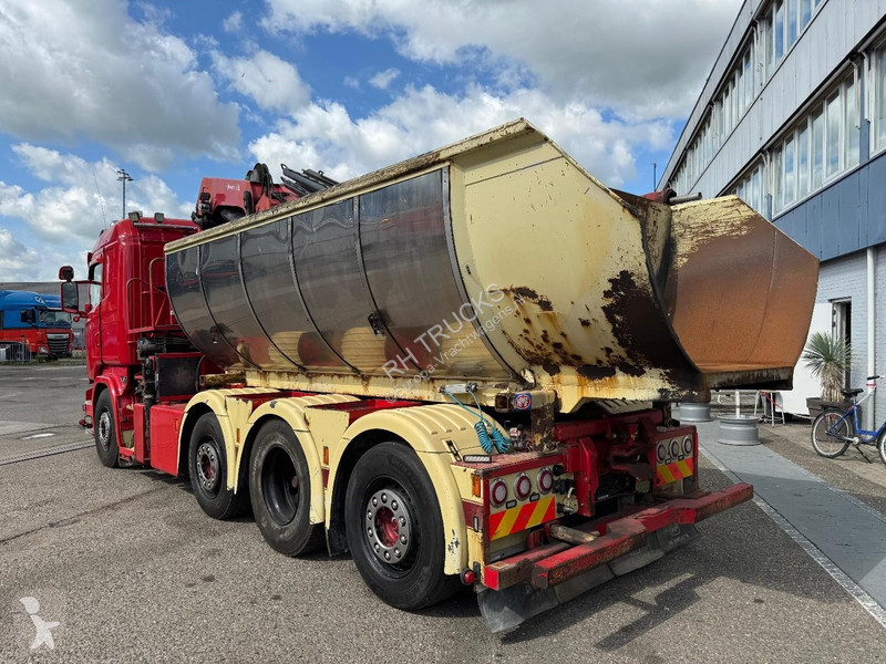 شاحنة Scania R520 V8 8X2 EURO 6 KIPPER + HMF...