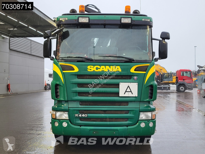 شاحنة Scania R440 8X2 alfinger Q150Z82 Kran...