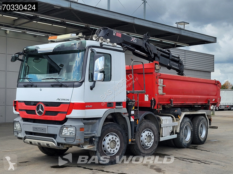 شاحنة Mercedes 4141 8X4 HIAB 166 D-4 Hiduo...