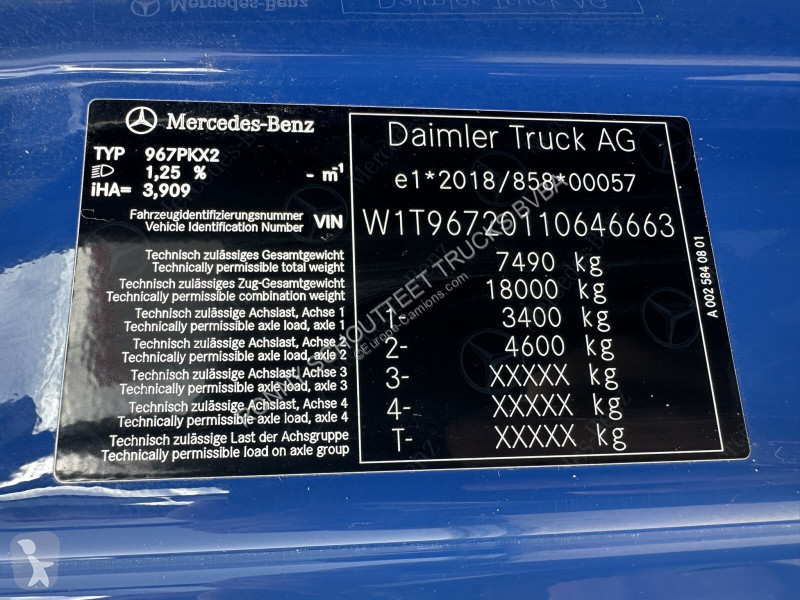 شاحنة Mercedes Atego 816 K 4x2 Atego 816 K 4x2,...