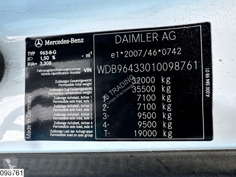 شاحنة Mercedes 3236 8x4, EURO 6, Imer, 8,5M3