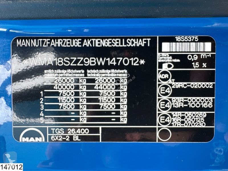 شاحنة MAN 26 400 6x2, EURO 5, 18650 Liter, 4 Comp