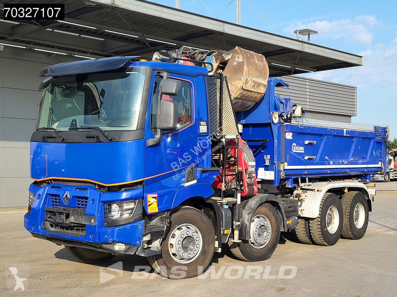 شاحنة Renault C 480 C 8X4 HMF 2243 Z-Crane...