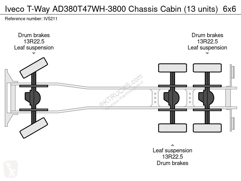 Lastbil Iveco AD380T47WH-3800 Chassis Cabin (13...