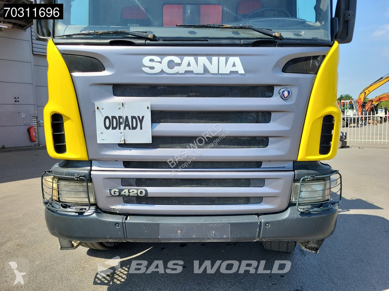 شاحنة Scania 420  8X6 8x6 Steel suspension 18m3...