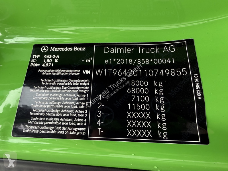 Грузовик Mercedes 1848 K 4X2 Neuwertig