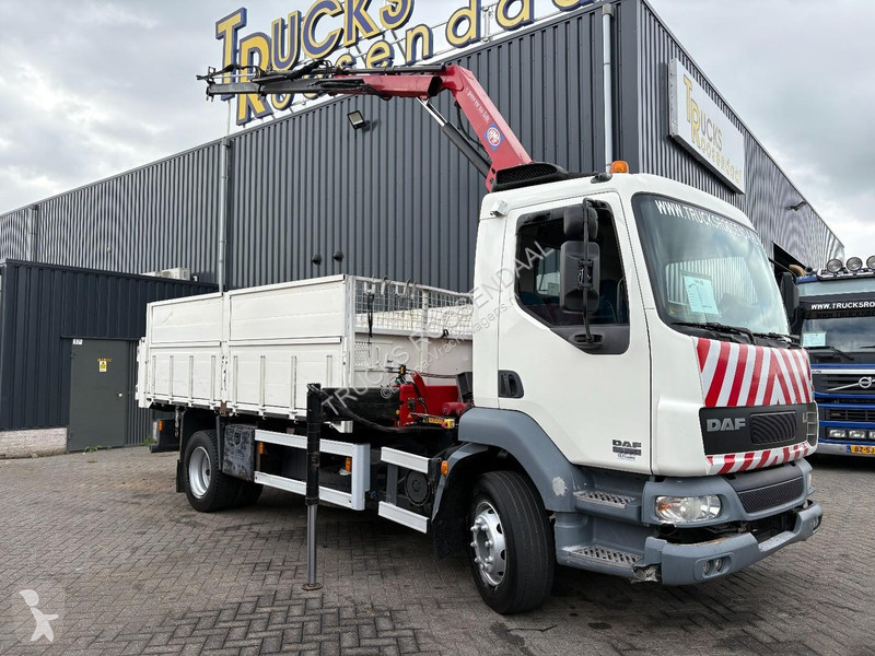 Грузовик DAF 55220 + HMF 735 K2 -- 2X EXT. +...