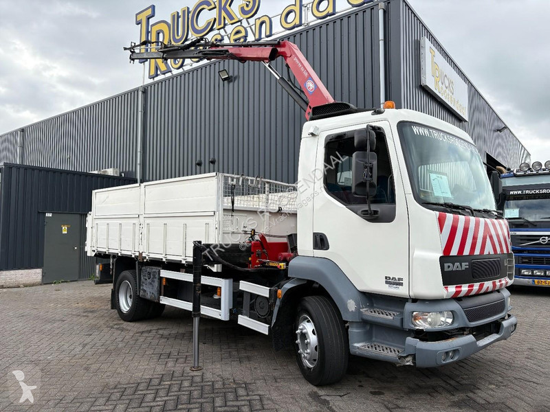 Грузовик DAF 55220 + HMF 735 K2 -- 2X EXT. +...