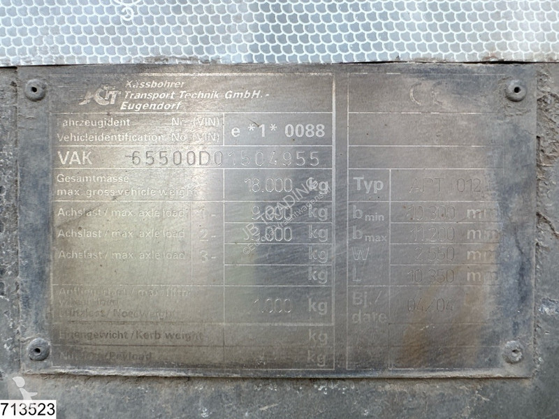 Camión Volvo 460 EURO 6, Kässbohrer, Combi,...