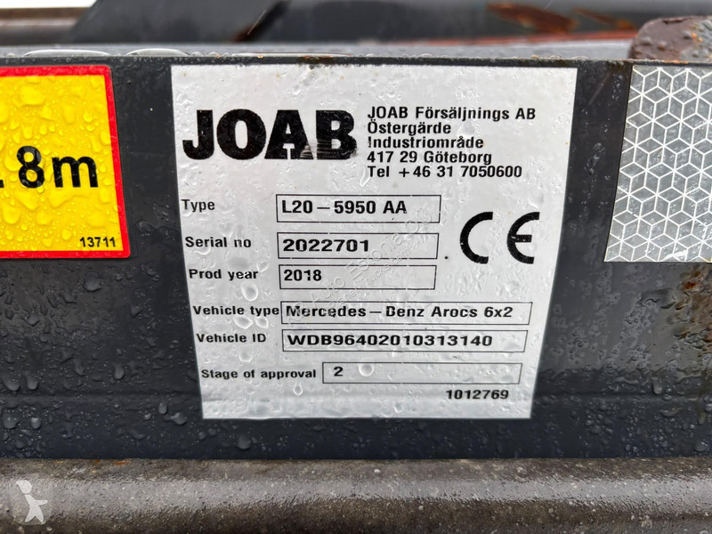 Mercedes 2553 6x2*4 JOAB L 20 ton / L=5950 mm...
