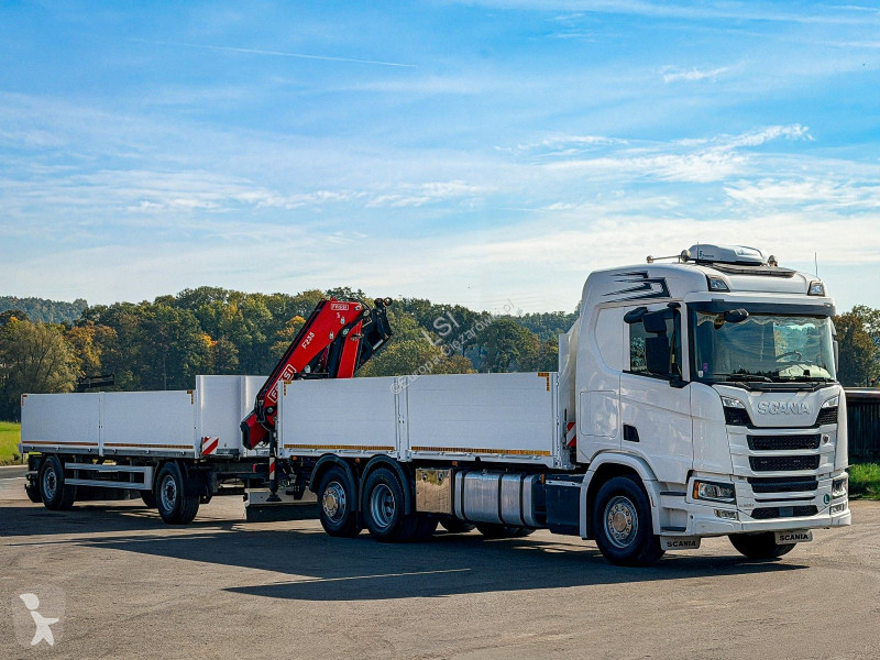 Scania 500 FASSI F235 A.2.26 + FUNK + Anhänger!...