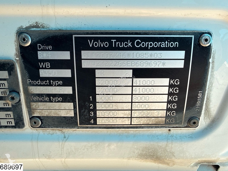 Kamion Volvo 420 8x4, EURO 6, Steel spring...
