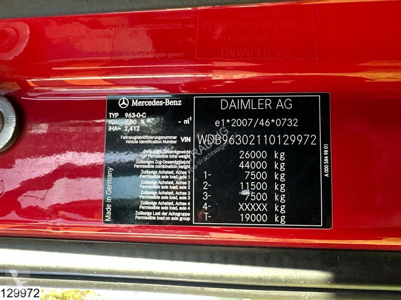 Kamion Mercedes 2548 EURO 6, 6x2, Lift roof, Combi
