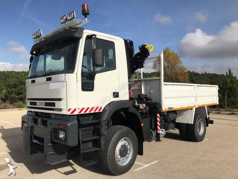 Camion Iveco Cassone Fisso Eurotrakker 190E31 4x4 Euro 3 Gru/autogrù ...