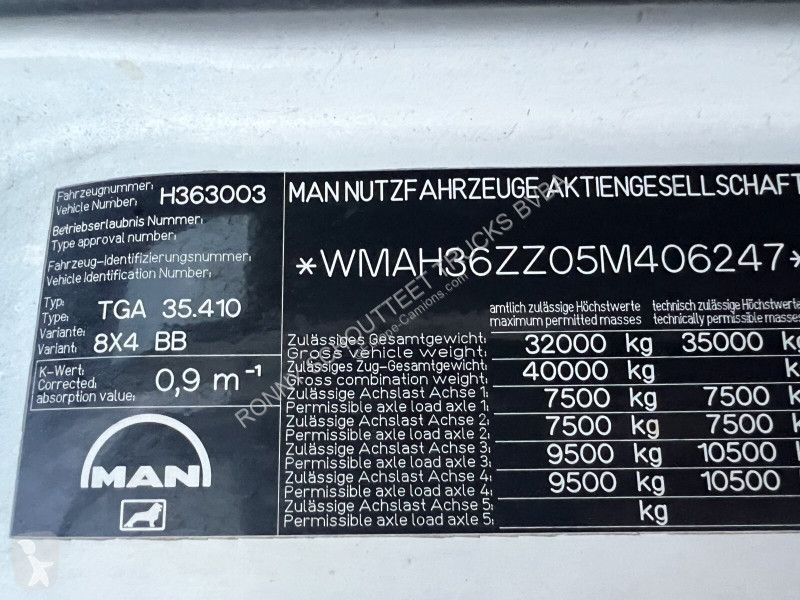 Vrachtwagen MAN TGA 35.410 8x4 BB TGA 35.410...