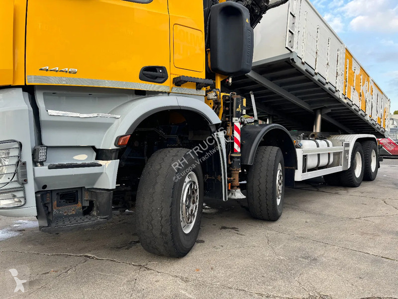 Lastbil Mercedes 4448 8X4 + EURO 6 + FASSI F315...