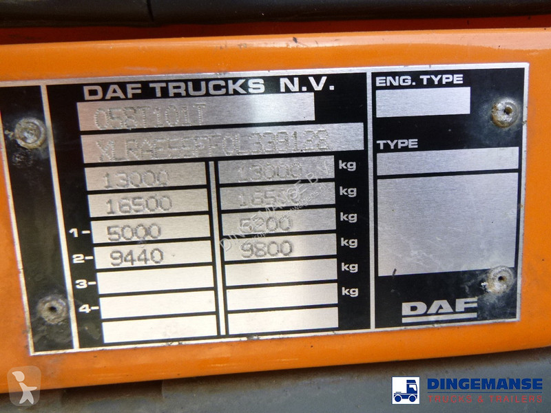 Camião DAF 55180 4x2 RHD ARGON gas truck 3.6 m3