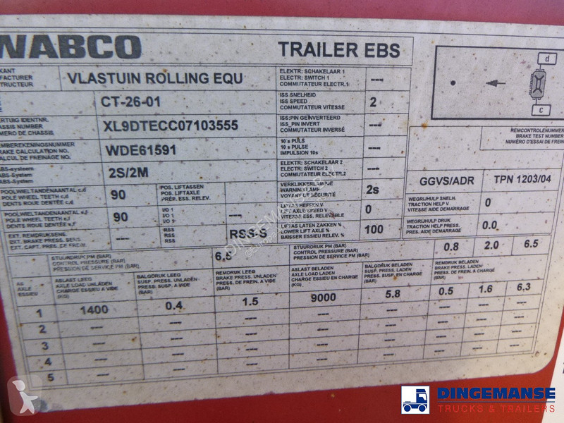 Kamion  4-axle container combi trailer (3 + 1...