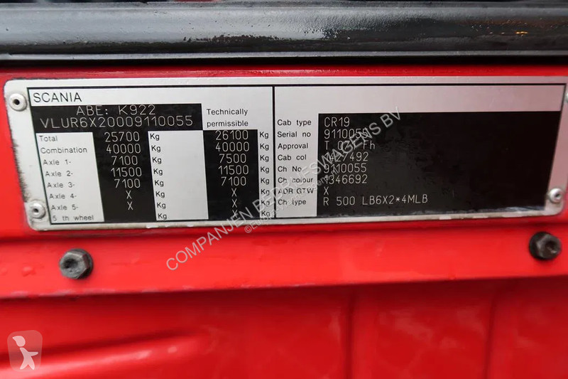 Camion Scania R500 V8 R500 - 2006 - Retarder -...
