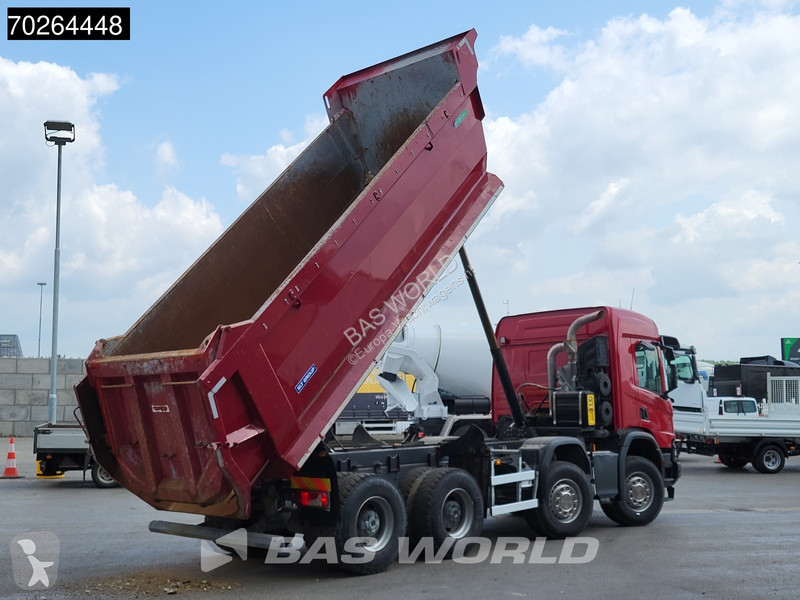 Camion Scania P410 8X4 N Truck 19m3 tipper Body...