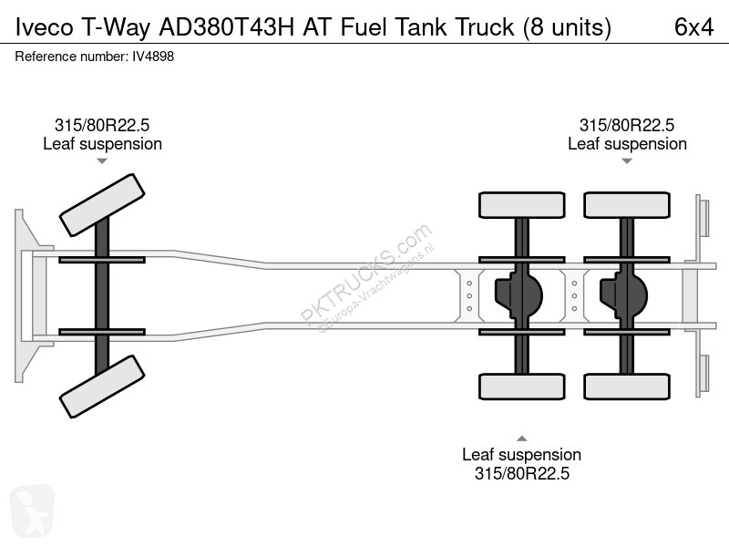 Camión Iveco T-Way AD380T43H AT Fuel Tank Truck...